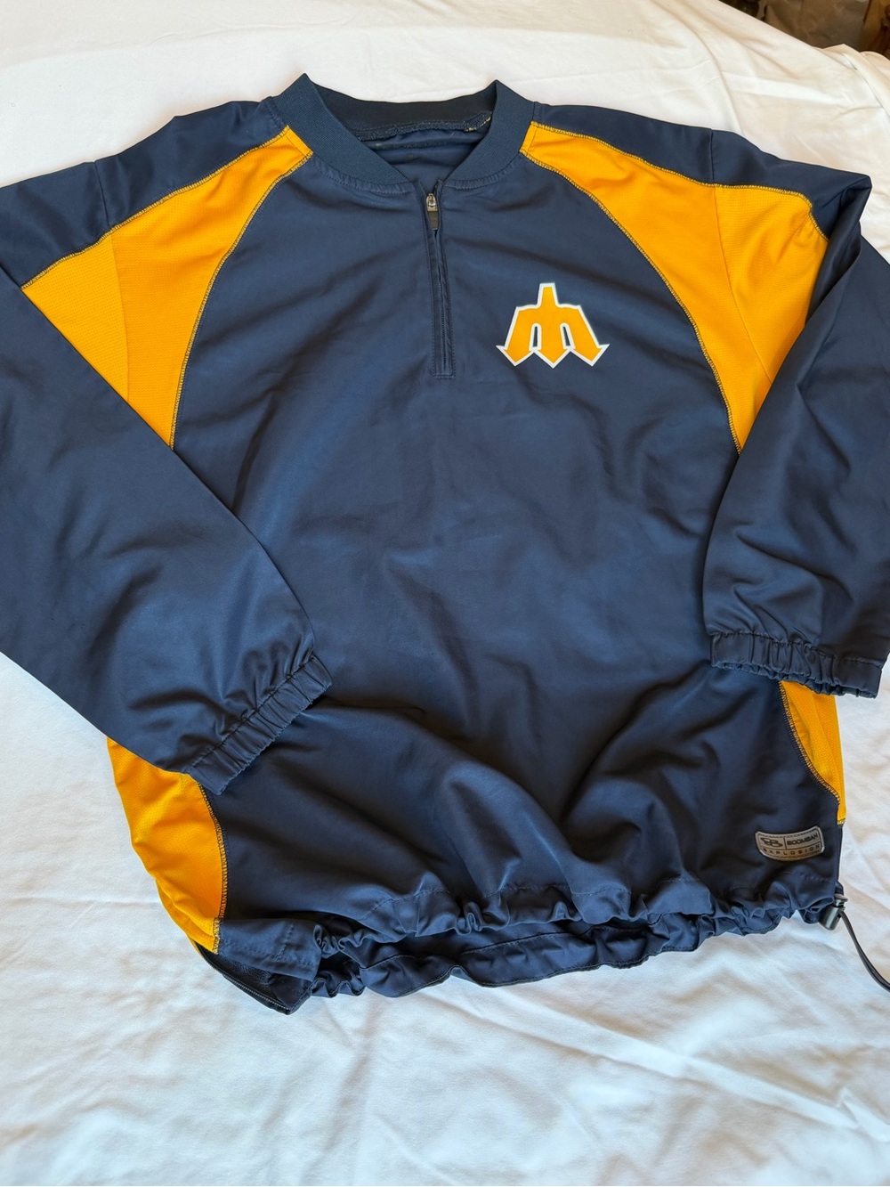 Boombah Men’s Navy Gold 1/4 Zip Baseball Softball Pullover Athletic